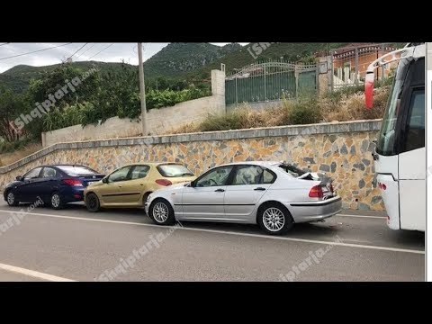 Aksident zinxhir në aksin Pogradec Qafë Thanë, përplaset edhe autobusi i linjës Shqipëri Greqi