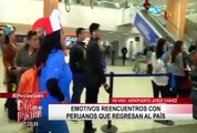 Fiestas Patrias: emotivos reencuentros de peruanos en Aeropuerto Jorge Chávez