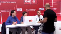 Las bases socialistas votan el acuerdo de Gobierno tripartito en Navarra