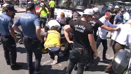 Başkent’te EGO otobüsü yayalara çarptı: 2 yaralı