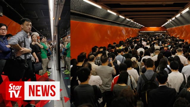 Hong Kong protesters disrupt train services, cause commuter chaos