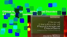 Clinical Handbook of Psychological Disorders: A Step-by-Step Treatment Manual