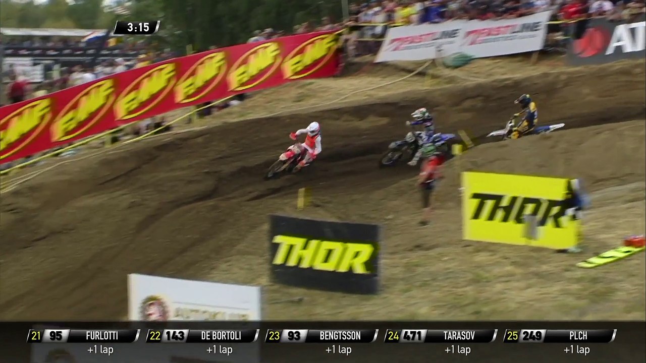 Tim Gajser passes Jeremy Seewer - MXGP Race 1 - MXGP of Czech Republic 2019