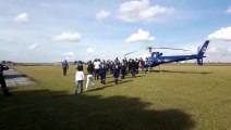 Equipes do Consamu realizam treinamentos com helicóptero de resgate
