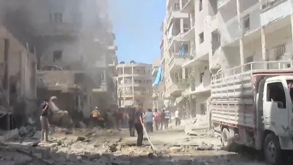 قتلى جدد بقصف طيران النظام المتواصل لأريحا بمحافظة إدلب