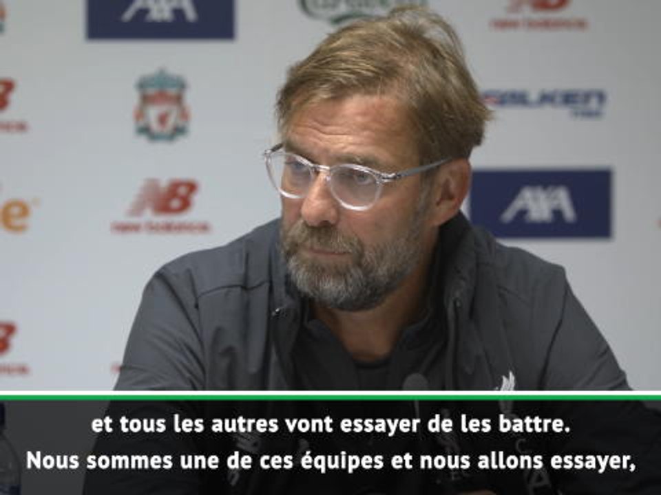 Liverpool - Klopp: "Manchester City est le grand favori"