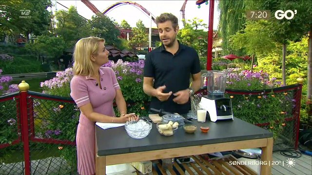 Mads Bo laver plante-shakes i Go Morgen Danmark (2019.07.25)