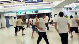 Masked assailants attack democracy activists in Hong Kong subway station