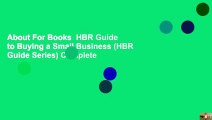About For Books  HBR Guide to Buying a Small Business (HBR Guide Series) Complete