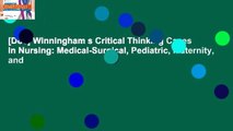 [Doc] Winningham s Critical Thinking Cases in Nursing: Medical-Surgical, Pediatric, Maternity, and