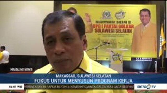 Nurdin Halid Terpilih Jadi Ketua DPD Golkar Sulsel