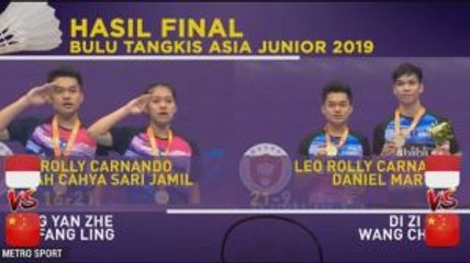 Indonesia Raih 2 Gelar di Kejuaraan Bulu Tangkis Asia Junior