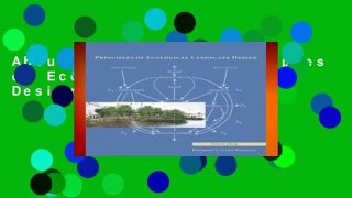 About For Books  Principles of Ecological Landscape Design Complete