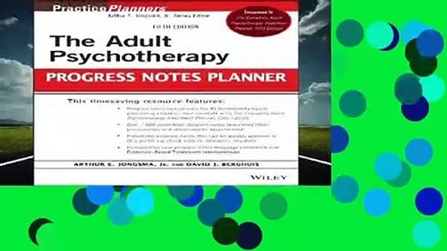 The Adult Psychotherapy Progress Notes Planner (PracticePlanners)