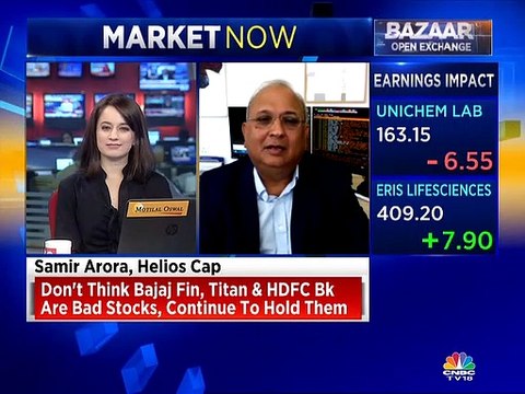 Don't think Bajaj Fin, Titan & HDFC Bank are bad stocks, continue to hold them, says Helios Capital