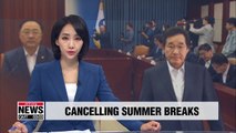 Cabinet members call off summer break to deal with pending issues