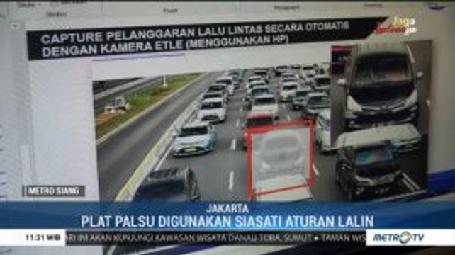 Marak Pelanggar Tilang Elektronik Gunakan Plat Palsu