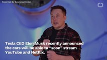 Elon Musk Announces YouTube And Netflix Streaming Will Be Available 'Soon' In Teslas