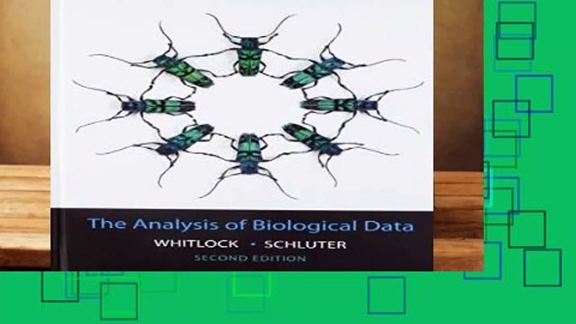 Doc The Analysis Of Biological Data - 