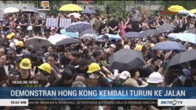 Seusai Bentrok, Demonstran Hong Kong Kembali Turun Lagi Ke Jalan
