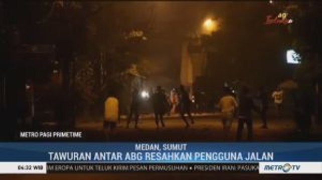Tawuran Antar Remaja Resahkan Warga Medan
