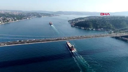 FSM KÖPRÜSÜ'NDE TRAFİĞİN SON DURUMU HAVADAN GÖRÜNTÜLENDİ