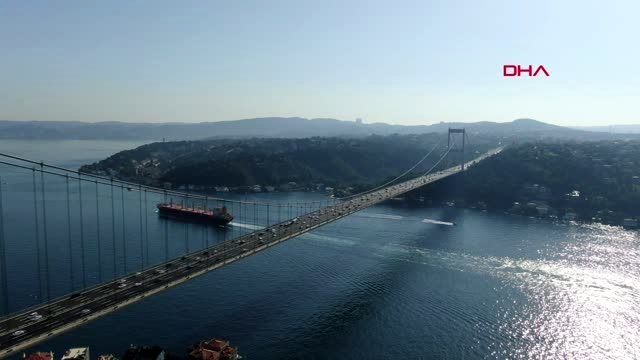 FSM KÖPRÜSÜ'NDE TRAFİĞİN SON DURUMU HAVADAN GÖRÜNTÜLENDİ Havadan aktüel görüntüler)