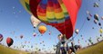 Le ballet des mongolfières au départ de la grande ligne du Mondial Air Ballons