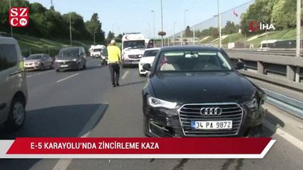 E-5 Karayolu'nda zincirleme kaza