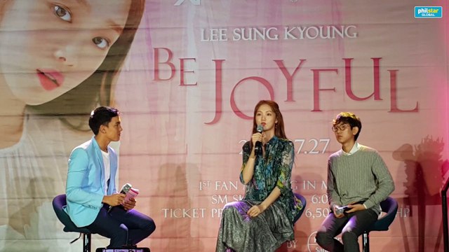 Lee Sung Kyoung's message to filipino fans