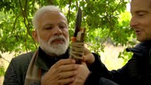 PM Narendra Modi with Bear Grylls ,Man vs Wild on Discovery Channel, INDIA