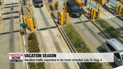 Vacation traffic expected to be most crowded July 31-Aug. 4