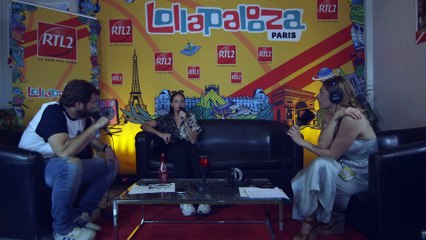 Jain en interview au festival Lollapalooza