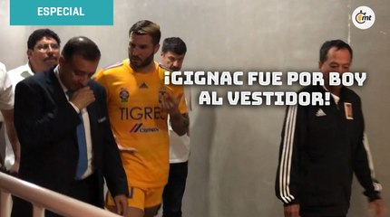 Gignac fue a buscar a Tomás Boy al vestidor