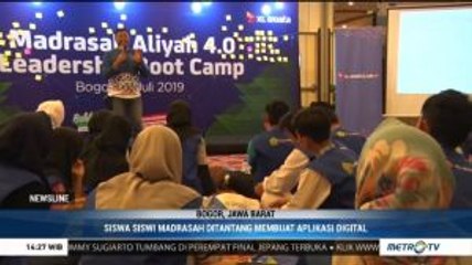 Peserta Madrasah Aliyah 4.0 Leadership Bootcamp 2019 Ditantang Membuat Aplikasi Digital
