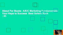 About For Books  A/E/C Marketing Fundamentals: Your Keys to Success  Best Sellers Rank : #5