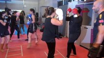 SAMSUN Kadınlar, şiddete karşı 'Muay Thai' öğreniyor