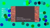 About For Books  Dual Notebook Blank   Lined: Half Letter Size Notebook with Lined and Blank Pages