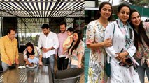 Esha Deol celebrates her sister Ahana Deol's birthday with Hema Malini |FilmiBeat