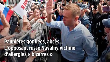 Paupières gonflées, abcès... L'opposant russe Navalny victime d'allergies « bizarres »