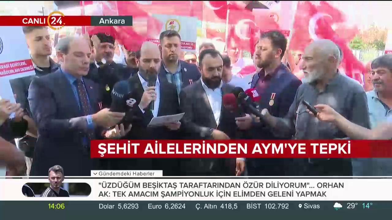 Şehit aileleri açıklama yapıyor