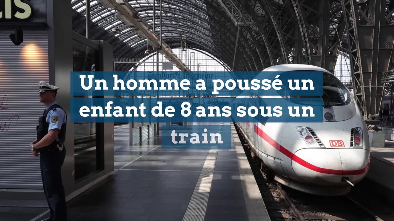 Un enfant de 8 ans poussé et tué par un homme à l’arrivée d’un train à Francfort