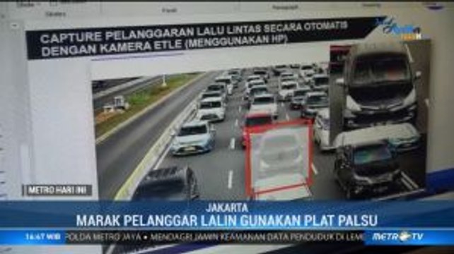 Marak Pelanggar Tilang Elektronik Gunakan Plat Palsu