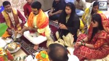 सावन के सोमवार पर पत्नी Jyoti के साथ Pawan Singh ने की भोलेनाथ की पूजा