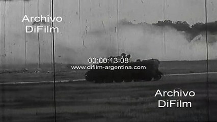 Download Video: Maniobras militares del Ejercito en Campo de Mayo - Bs As 1969