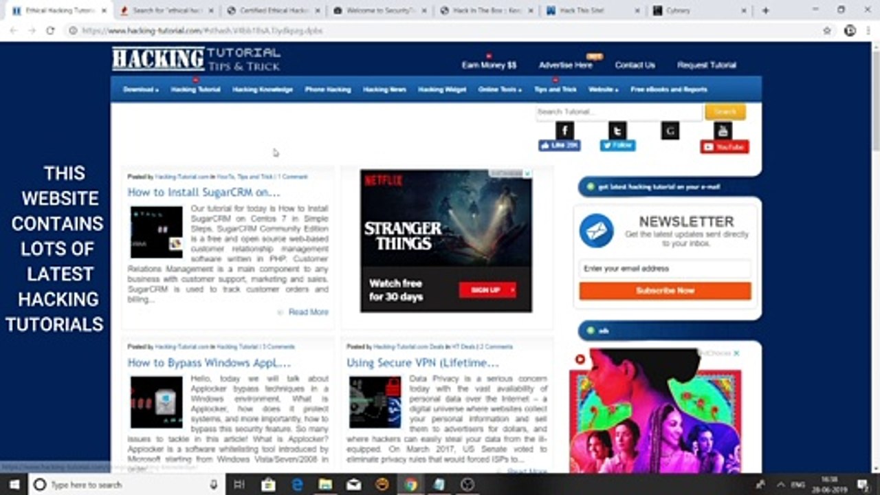Best website to learn Ethical Hacking course in 2019