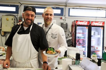 Un "burger viking" au restaurant The Barber Shop by Nicolas Rieffel