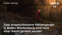 Zwei Männer aus Höhle in Baden-Württemberg gerettet