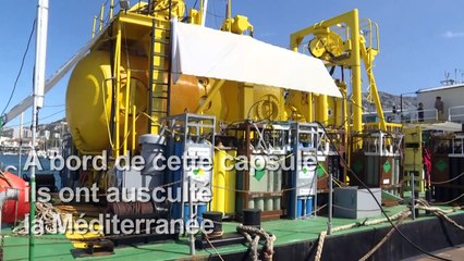 "Planète Méditerranée": retour à l'air libre, après 28 jours par 120 m de fond