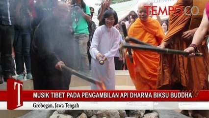 Musik-Tibet-pada-Pengambilan-Api-Dharma-Buddha.flv